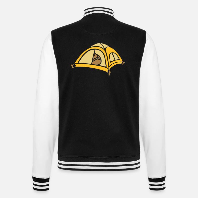 Design Cool Tente Camping - Veste Teddy - noir/blanc
