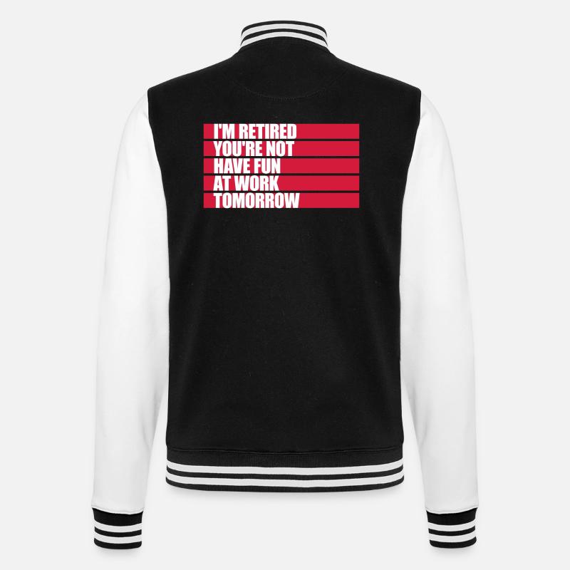Amusez-vous au travail - Veste Teddy - noir/blanc