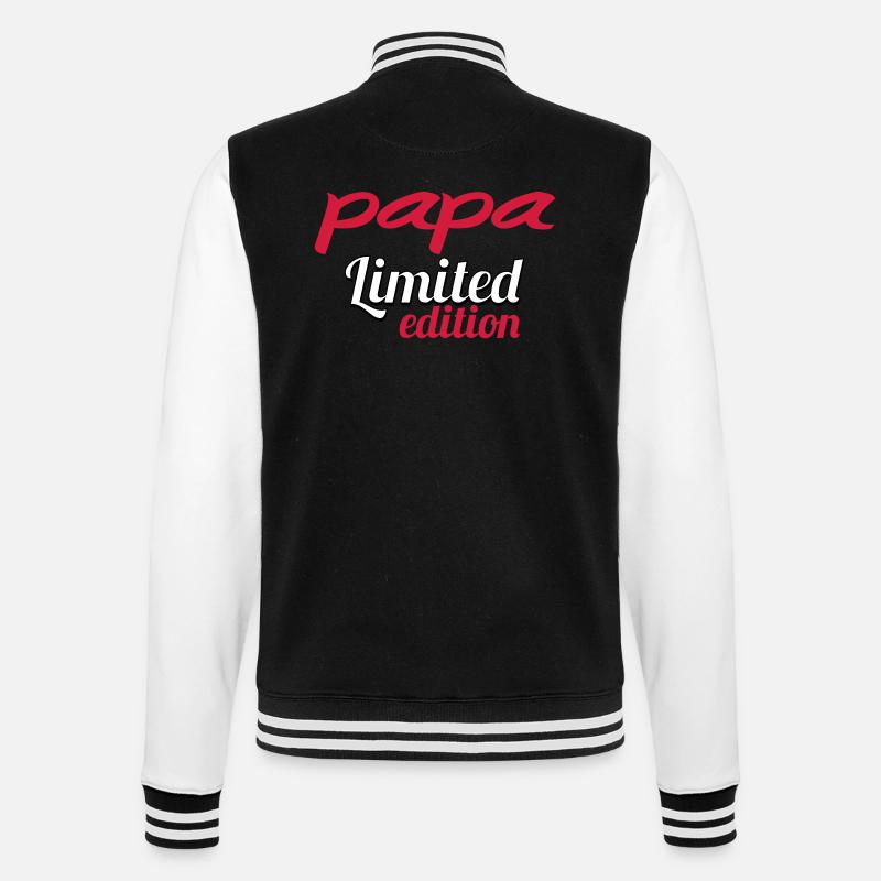 PAPA LIMITIERTE AUFLAGE - College-Sweatjacke - Schwarz/Weiß