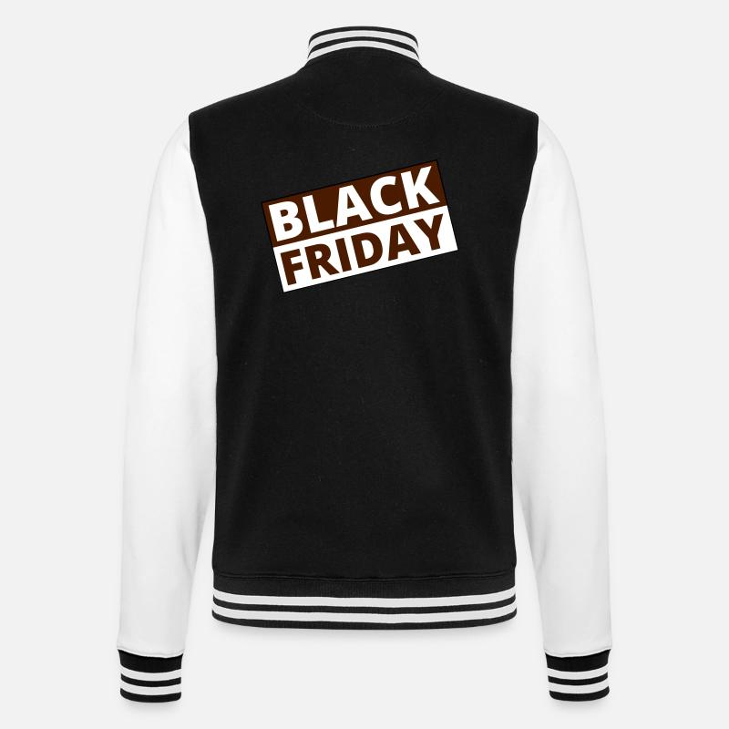Black Friday - College Sweat Jacket - black/white