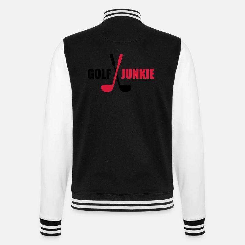 golf - College-Sweatjacke - Schwarz/Weiß