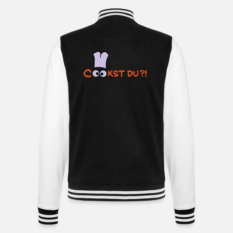 Cook st Du? - College-Sweatjacke - Schwarz/Weiß