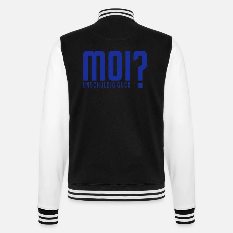 MOI? peep innocent - Veste Teddy - noir/blanc