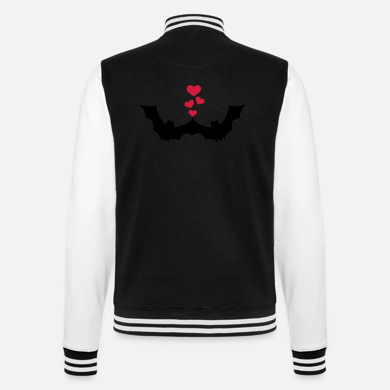 Chauve-souris - Veste Teddy - noir/blanc