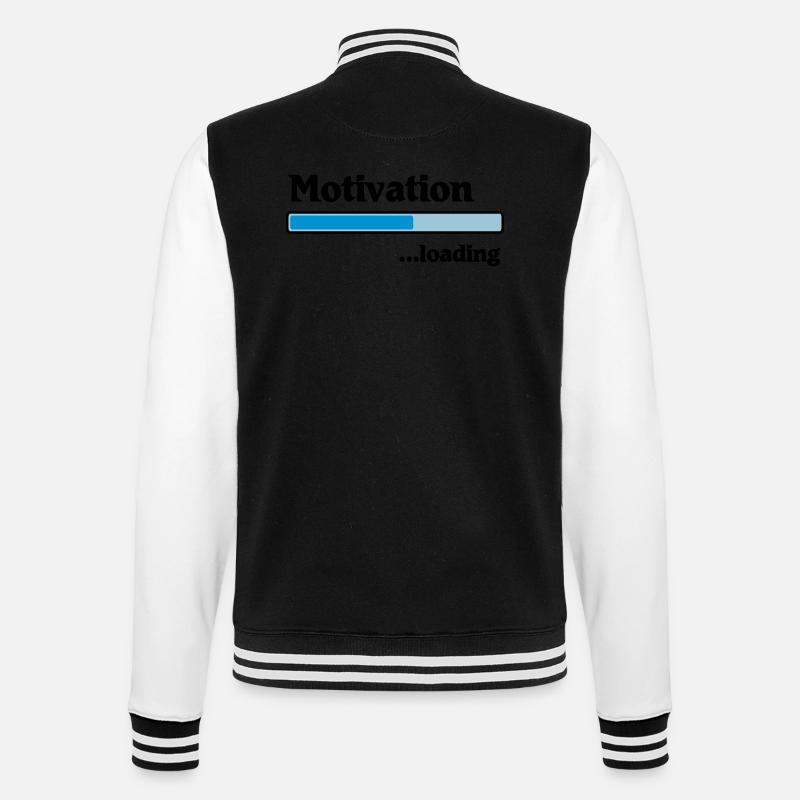 Motivation loading - College Sweat Jacket - black/white