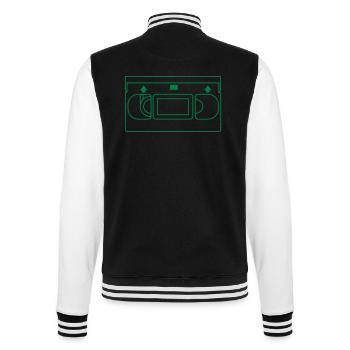 Bande vhs - Veste Teddy - noir/blanc - Dos - Marisol (170cm)