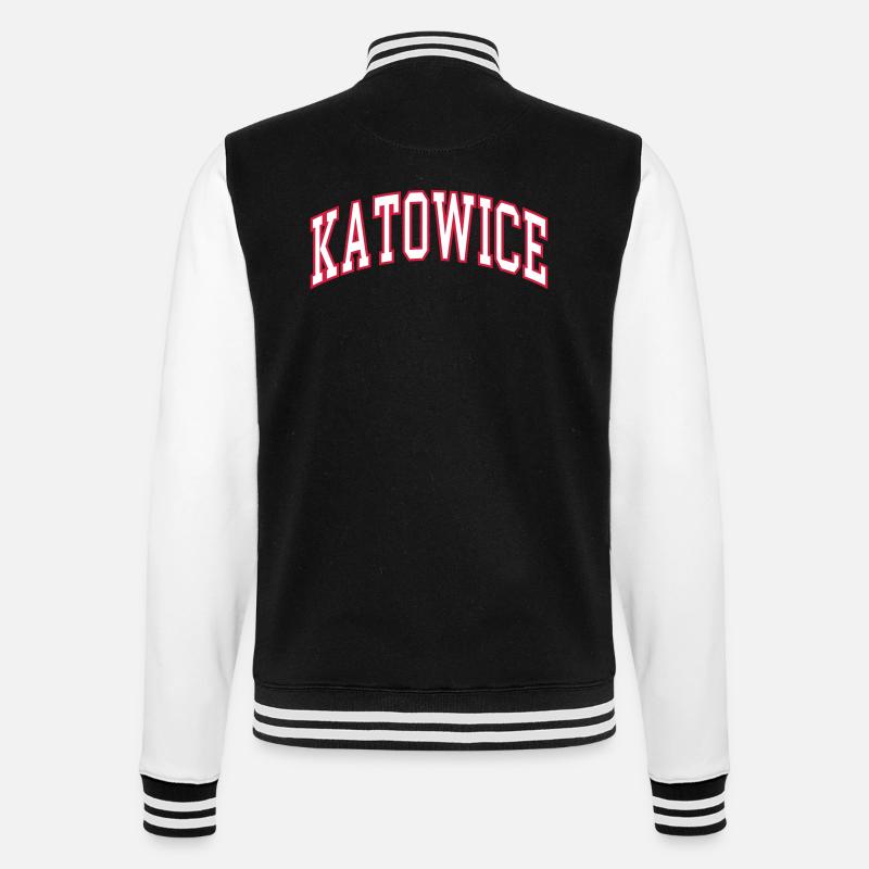 Katowice - College Sweat Jacket - black/white