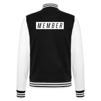 Members - College Sweat Jacket - black/white - Back - Marisol (170cm)