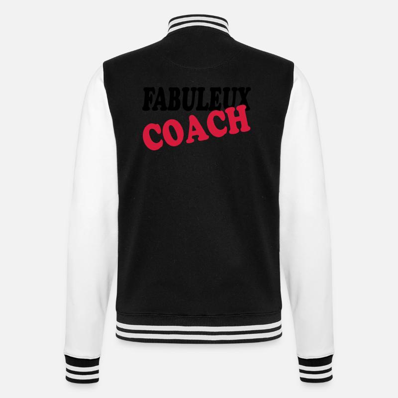 FABULEUX COACH - Veste Teddy - noir/blanc