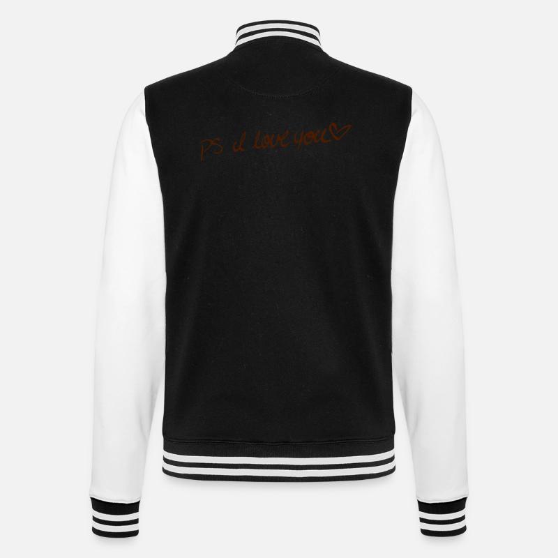 P.S. ICH LIEBE DICH! - College-Sweatjacke - Schwarz/Weiß