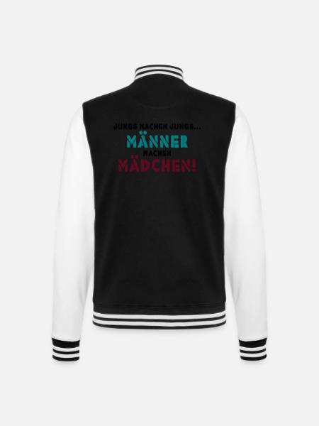 JUNGS MACHEN JUNGS - College-Sweatjacke - Schwarz/Weiß