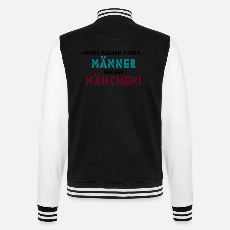 JUNGS MACHEN JUNGS - College-Sweatjacke - Schwarz/Weiß