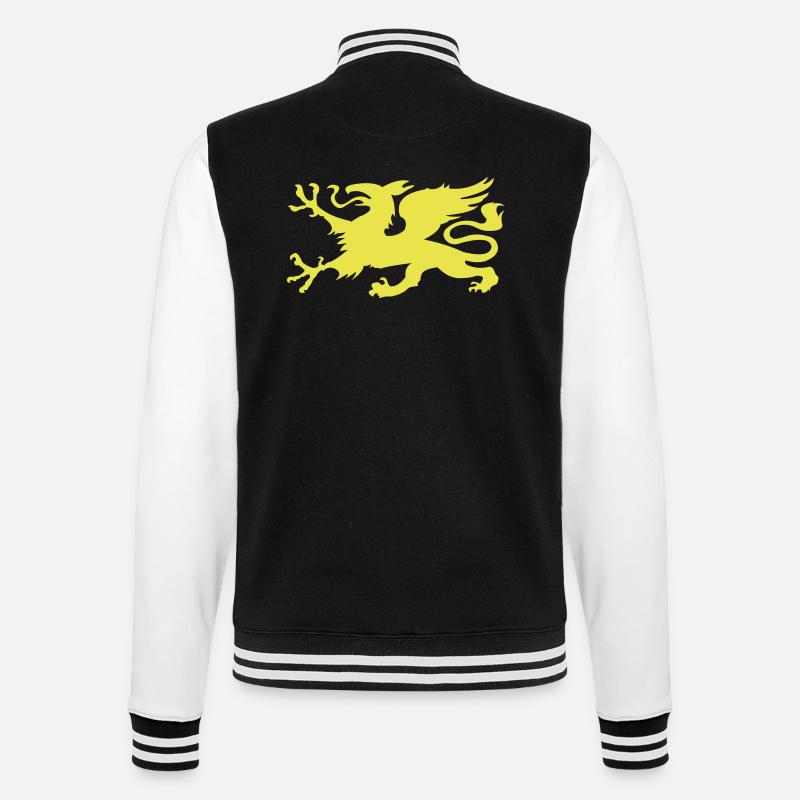 Rostocker Greif - College-Sweatjacke - Schwarz/Weiß