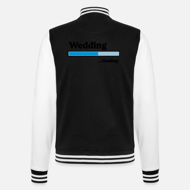 Wedding loading - Veste Teddy - noir/blanc