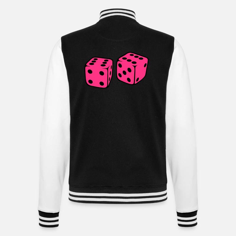 Dice - College Sweat Jacket - black/white