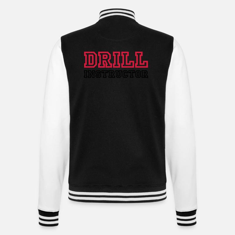 Drill Instructor - College Sweat Jacket - black/white