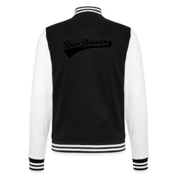 Busfahrer - College-Sweatjacke - Schwarz/Weiß - Hinten - Marisol (170cm)