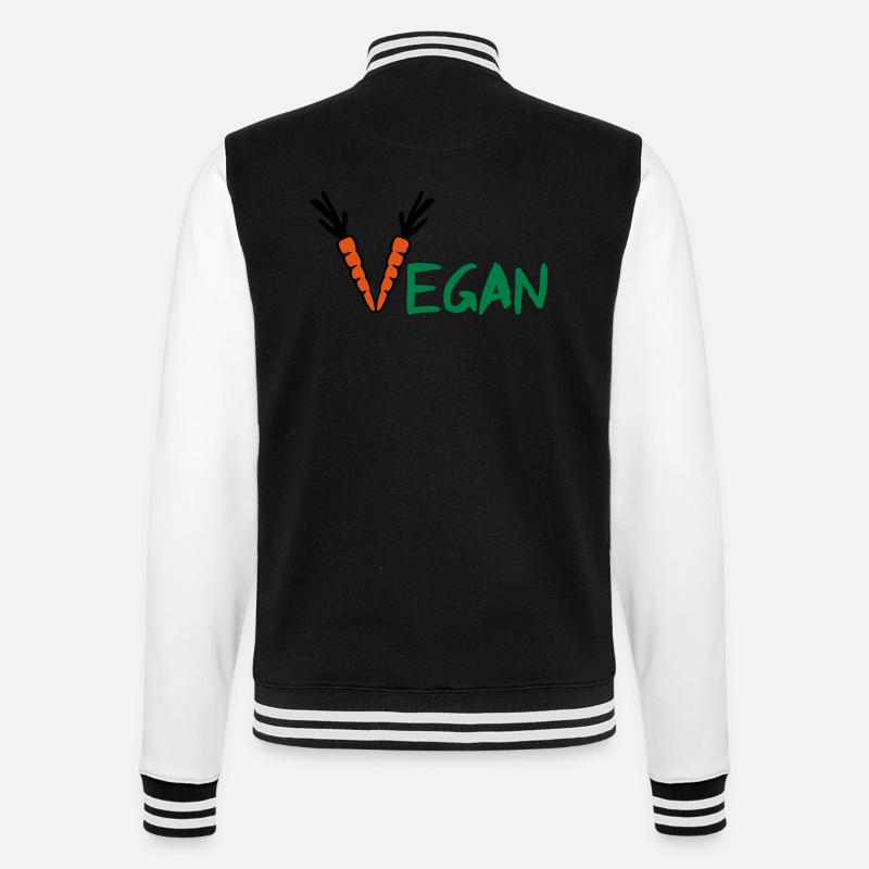 Vegan - Veste Teddy - noir/blanc