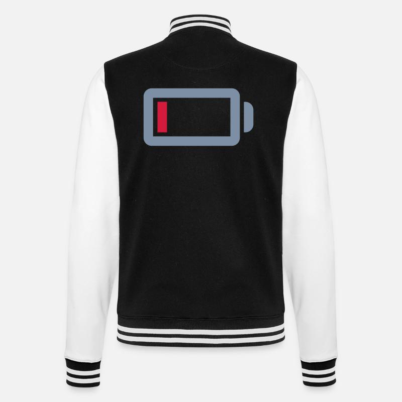 Pas de batterie d’alimentation vide - Veste Teddy - noir/blanc