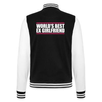 World's Best Ex Girlfriend - College Sweat Jacket - black/white - Back - Marisol (170cm)