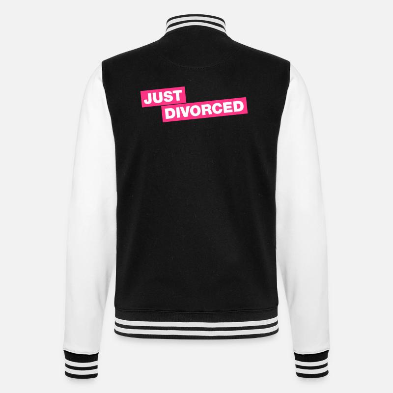Just divorced - College-Sweatjacke - Schwarz/Weiß