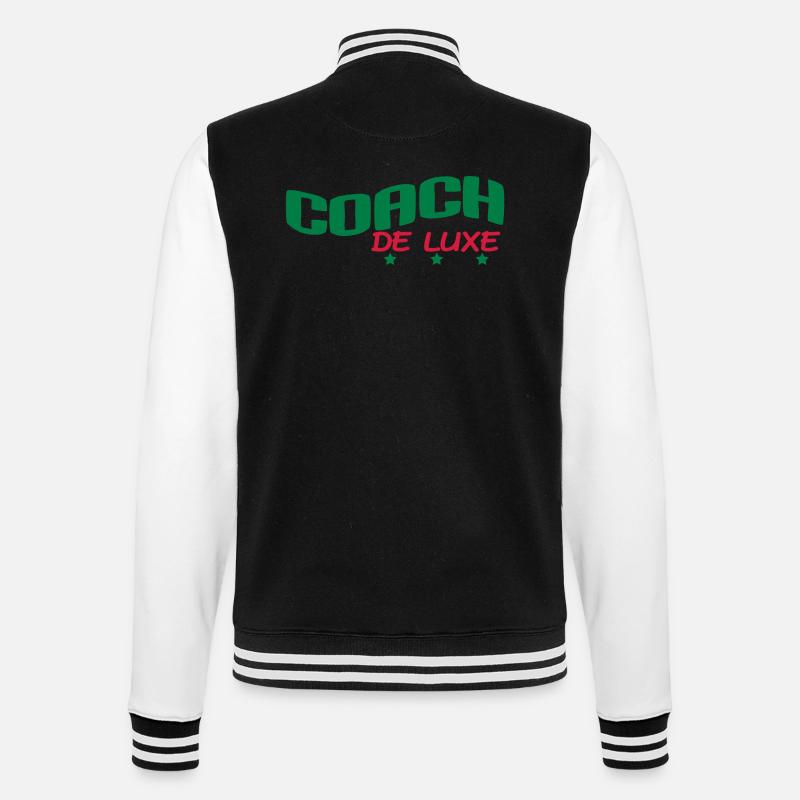 COACH DE LUXE - Veste Teddy - noir/blanc
