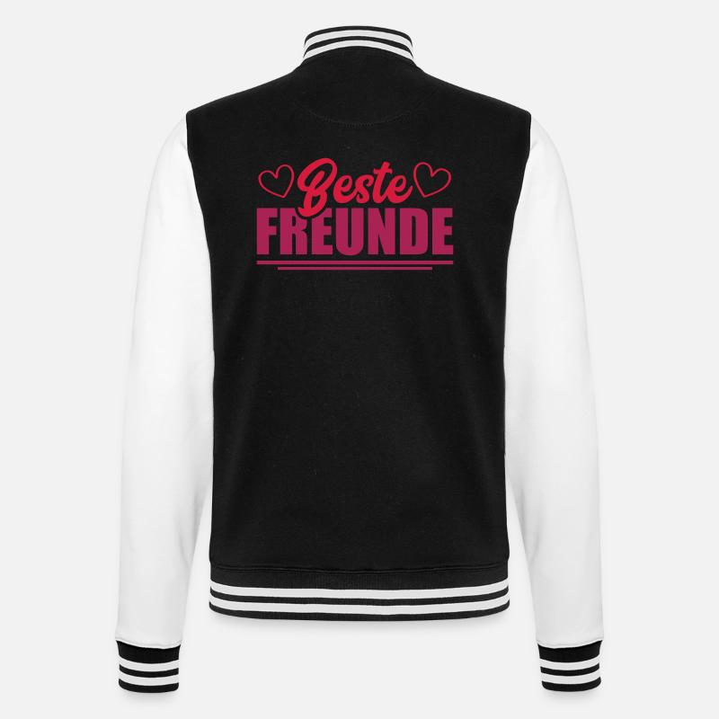 Meilleurs ami - Veste Teddy - noir/blanc