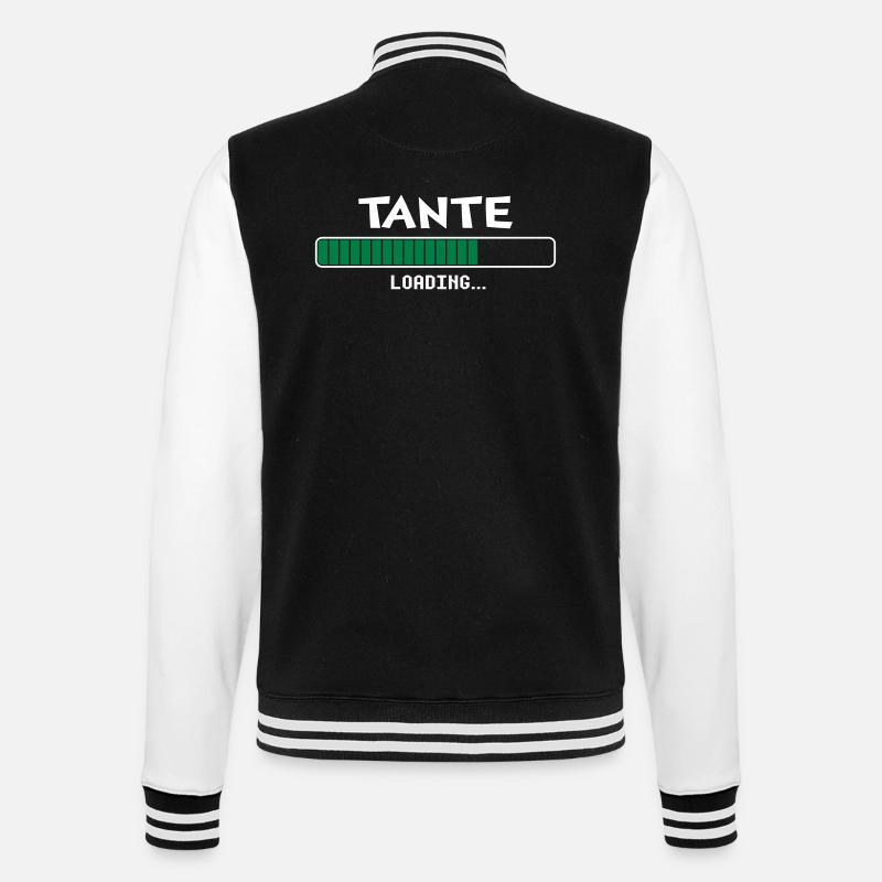 Tante chargement barre de progression - Veste Teddy - noir/blanc