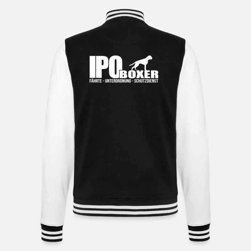 IPO BOXER - College-Sweatjacke - Schwarz/Weiß