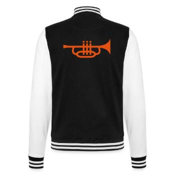 Trompete - College-Sweatjacke - Schwarz/Weiß - Hinten - Marisol (170cm)