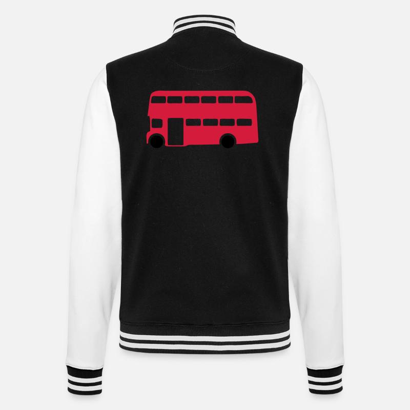 Englisch Englisch-Bus 1 - College-Sweatjacke - Schwarz/Weiß