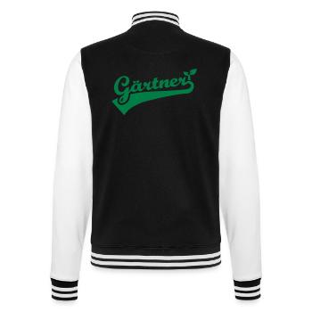 Gärtner - College-Sweatjacke - Schwarz/Weiß - Hinten - Marisol (170cm)