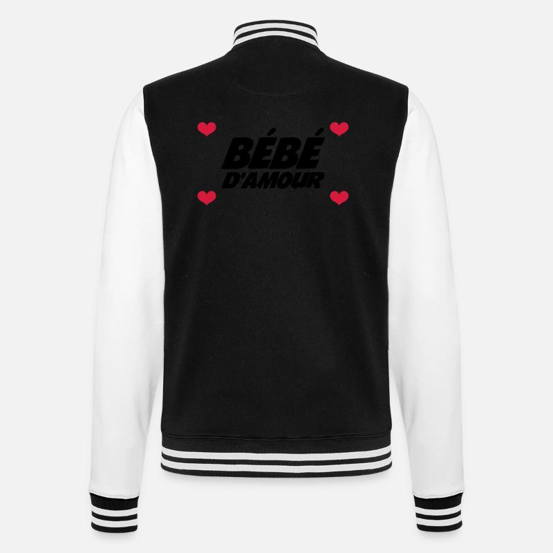 Bébé d'Amour - Veste Teddy - noir/blanc