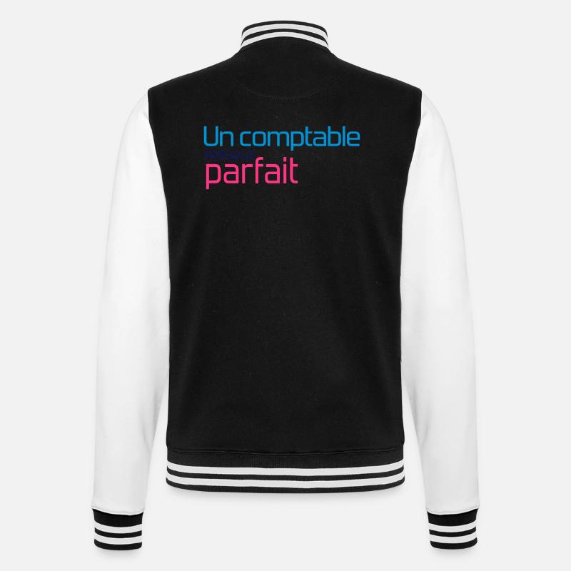 Comptable / Comptabilité / Argent / Finance / Euro - College Sweat Jacket - black/white