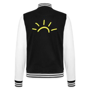 Sun - College Sweat Jacket - black/white - Back - Marisol (170cm)