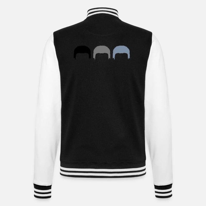 Evolution Team Grandpa's Hair - College Sweat Jacket - black/white