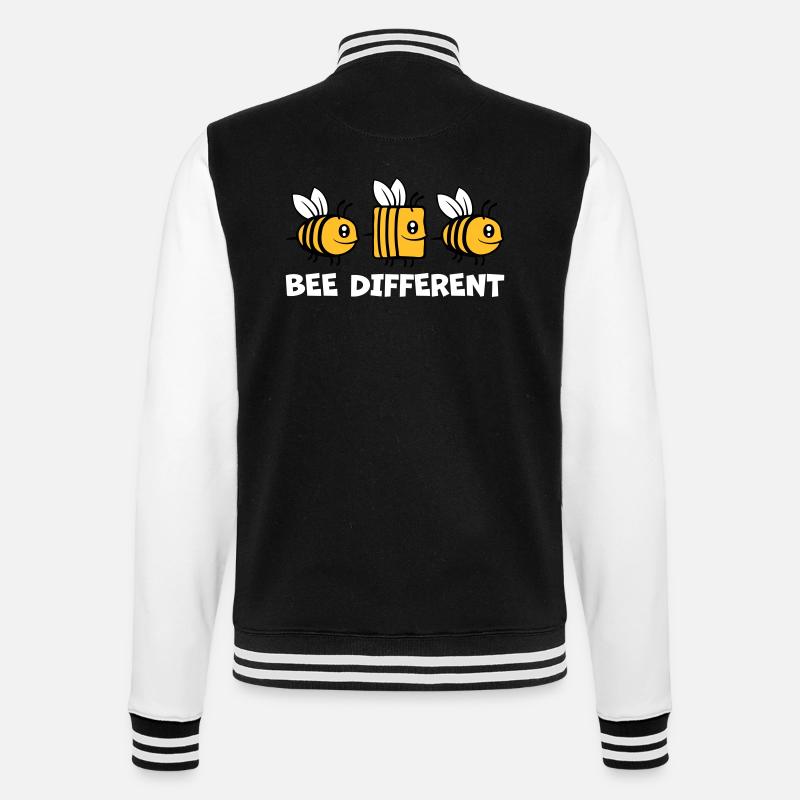 Citation abeille différentes abeilles - Veste Teddy - noir/blanc