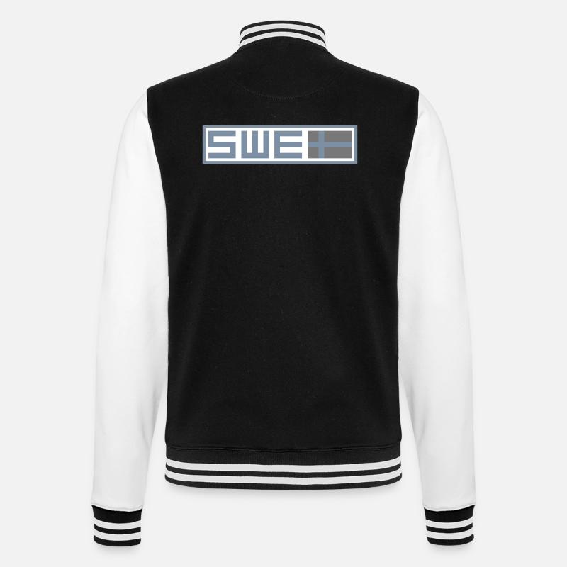 Swedish tactical - College Sweat Jacket - black/white