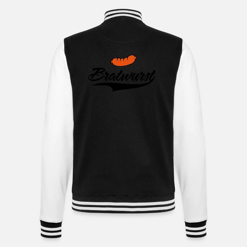 Bratwurst tout simplement délicieuse - Veste Teddy - noir/blanc