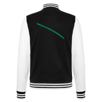 Dash green - College Sweat Jacket - black/white - Back - Marisol (170cm)