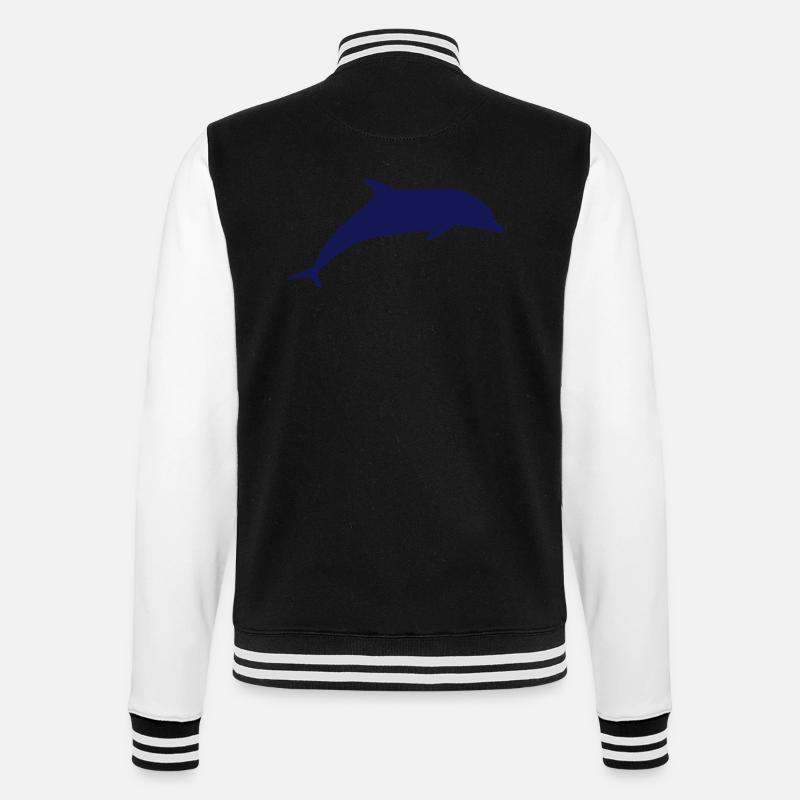 Dolphin Vector - Veste Teddy - noir/blanc
