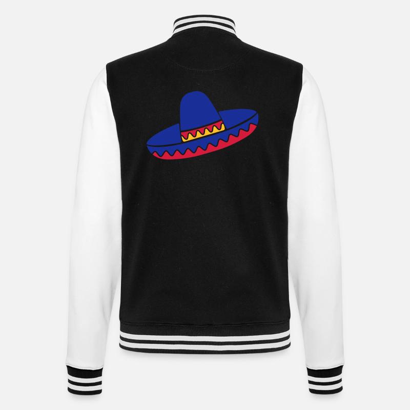 sombrero - Veste Teddy - noir/blanc