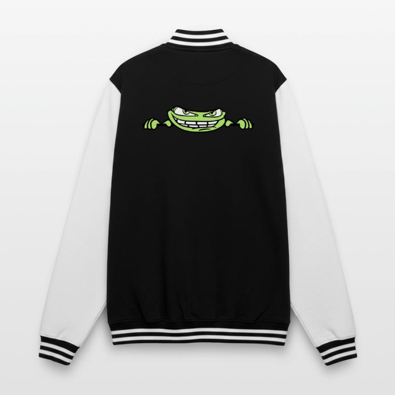 hide frame text write wall wall meme g College Sweat Jacket