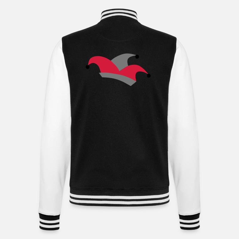 fou bouchon - Veste Teddy - noir/blanc