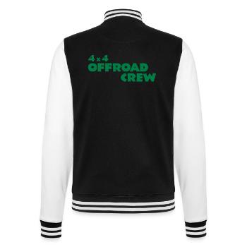 4x4 Offroad Crew Team-Shirt - College-Sweatjacke - Schwarz/Weiß - Hinten - Marisol (170cm)