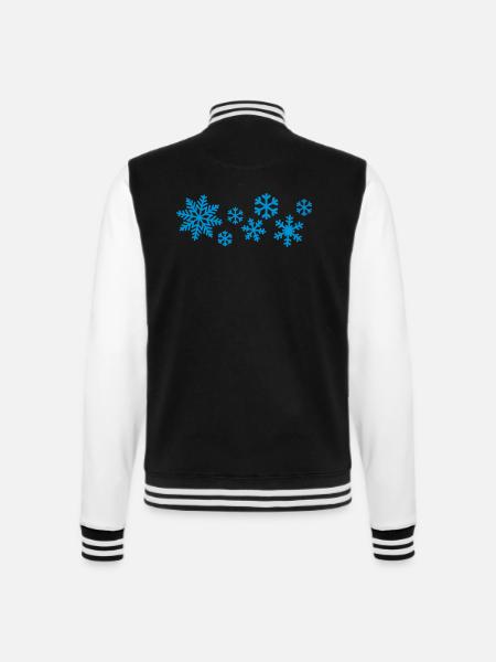 Snow - College Sweat Jacket - black/white