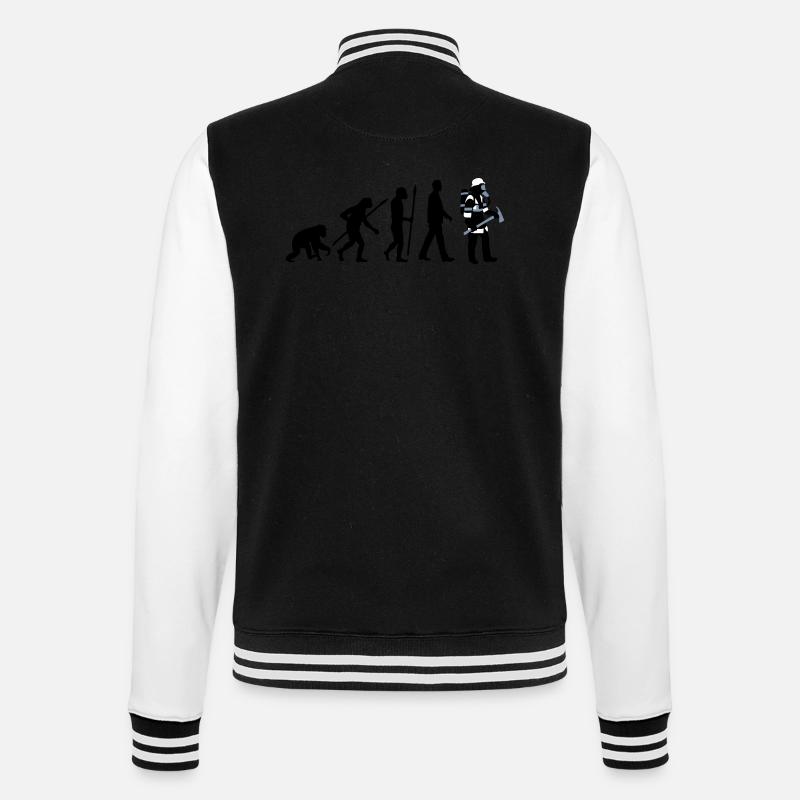 evolution_feuerwehrmann_012015_c_3c - College-Sweatjacke - Schwarz/Weiß