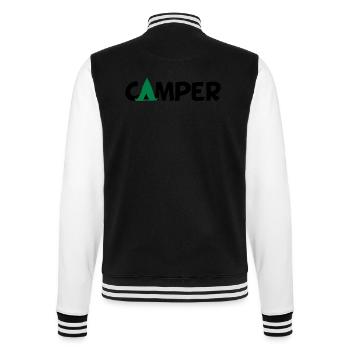 camp , camping, camping , caravan, trekking , hiki - College-Sweatjacke - Schwarz/Weiß - Hinten - Marisol (170cm)
