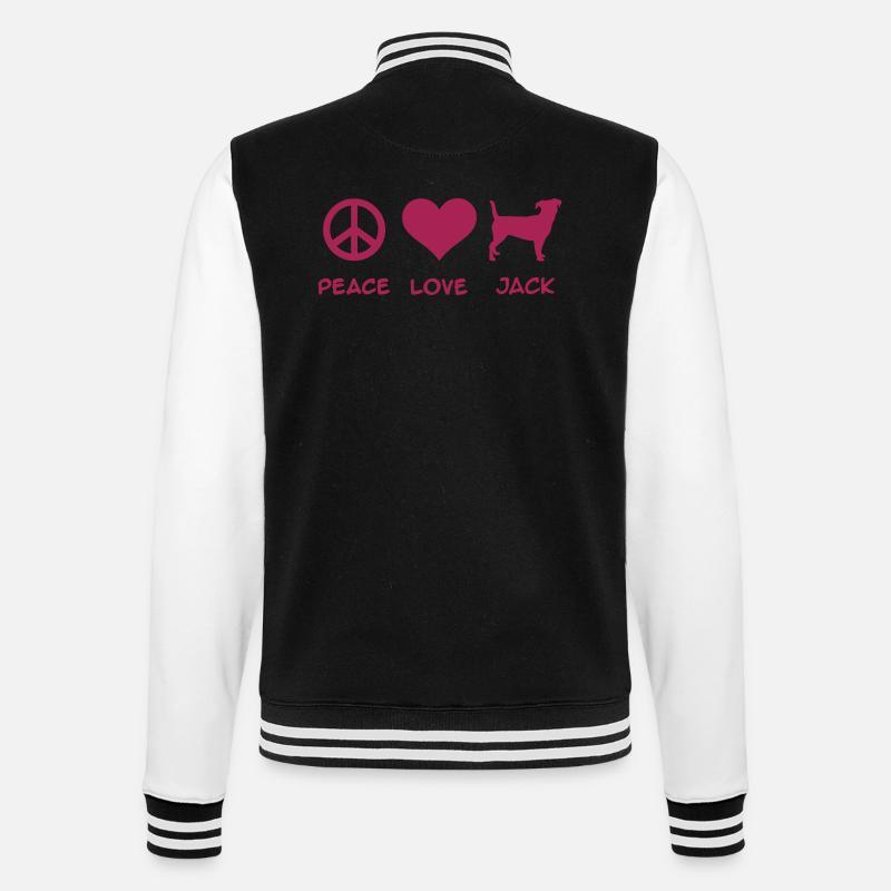 Jack Russell - Veste Teddy - noir/blanc