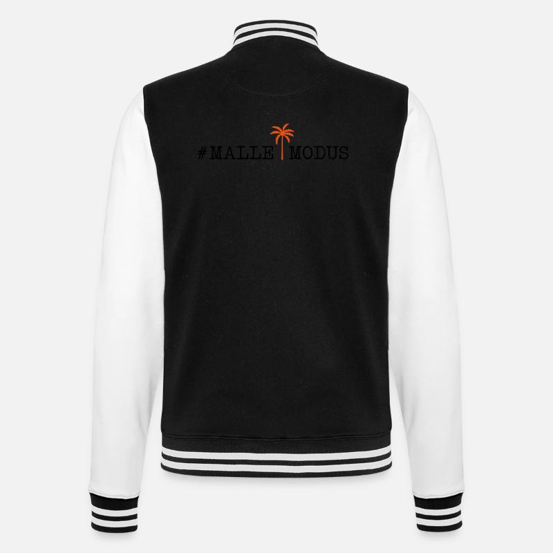 malle modus palme - College-Sweatjacke - Schwarz/Weiß